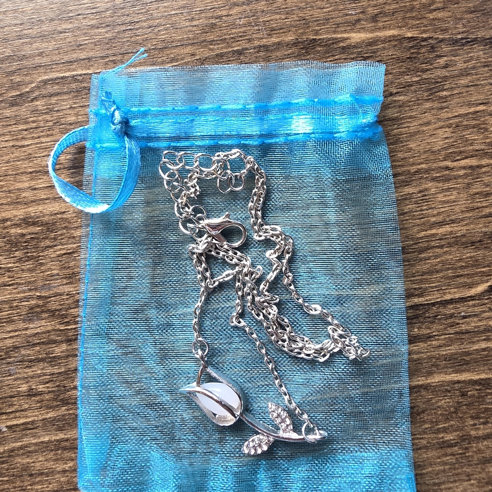 Elegant Silver Hummingbird Necklace